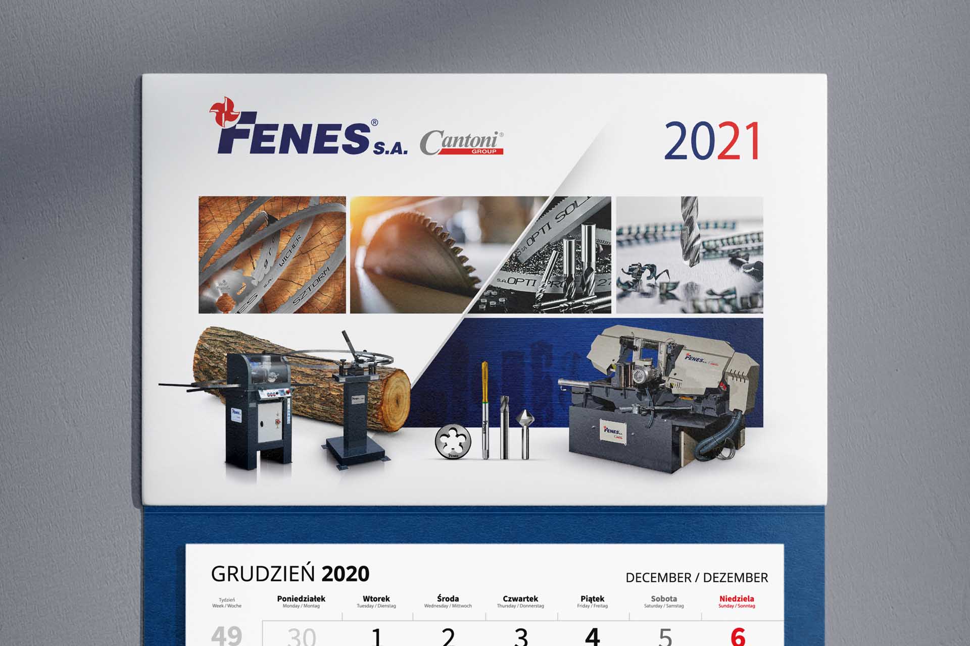 Fenes S.A. - Kalendarz 3-dzielny 2021