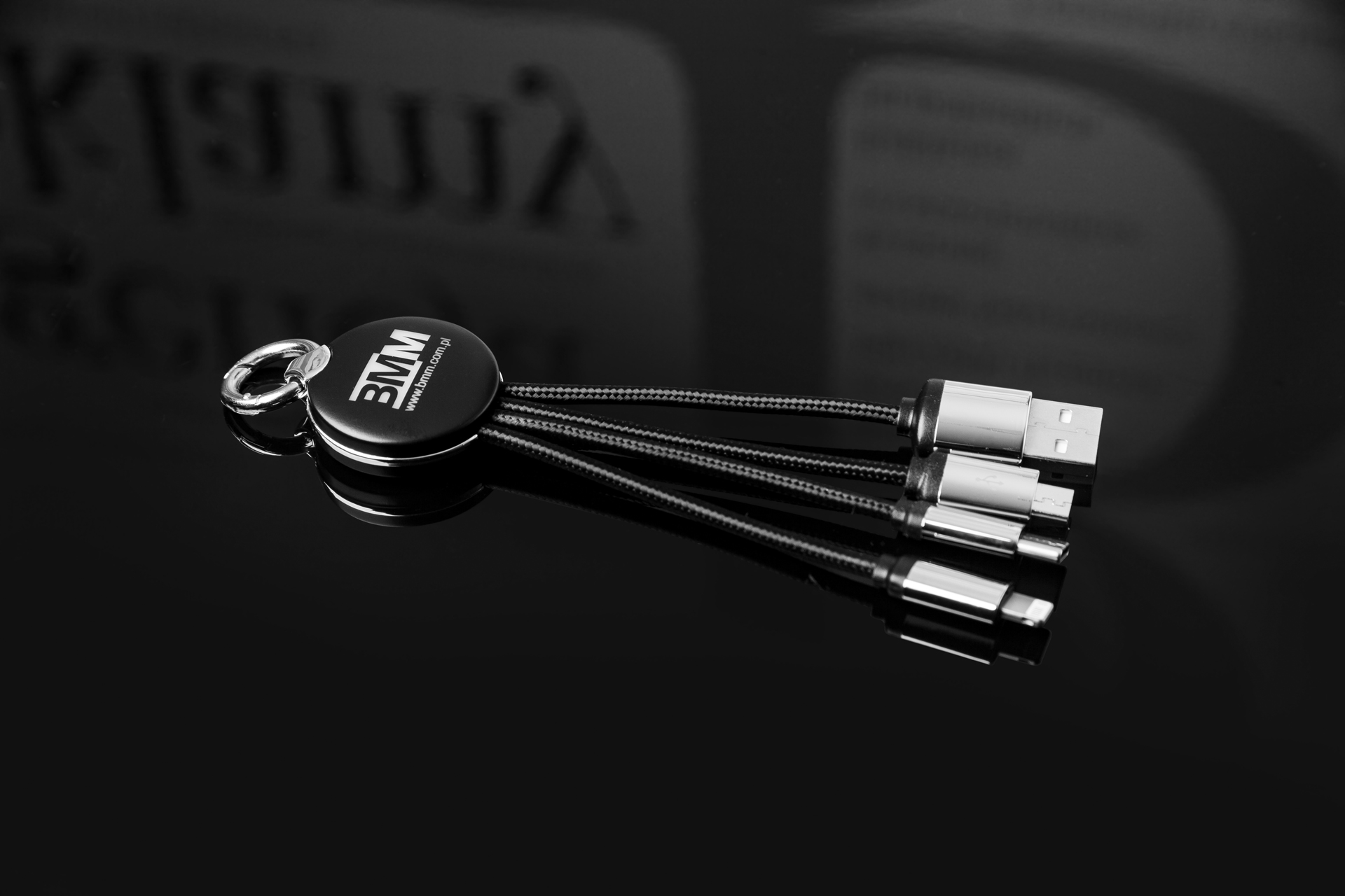 BMM - Rozgałęźnik USB z podświetlanym logo