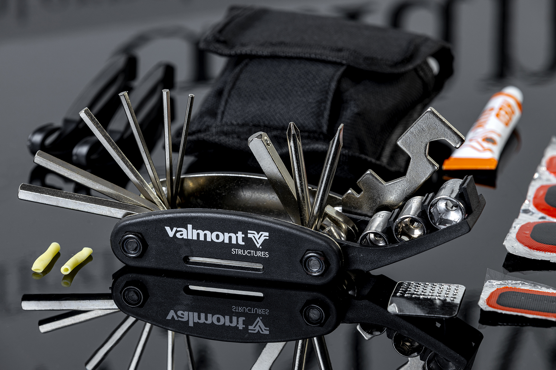 Agencja reklamy Prestige,  Valmont - Zestaw narzędzi do roweru Biker, czarny, R17695