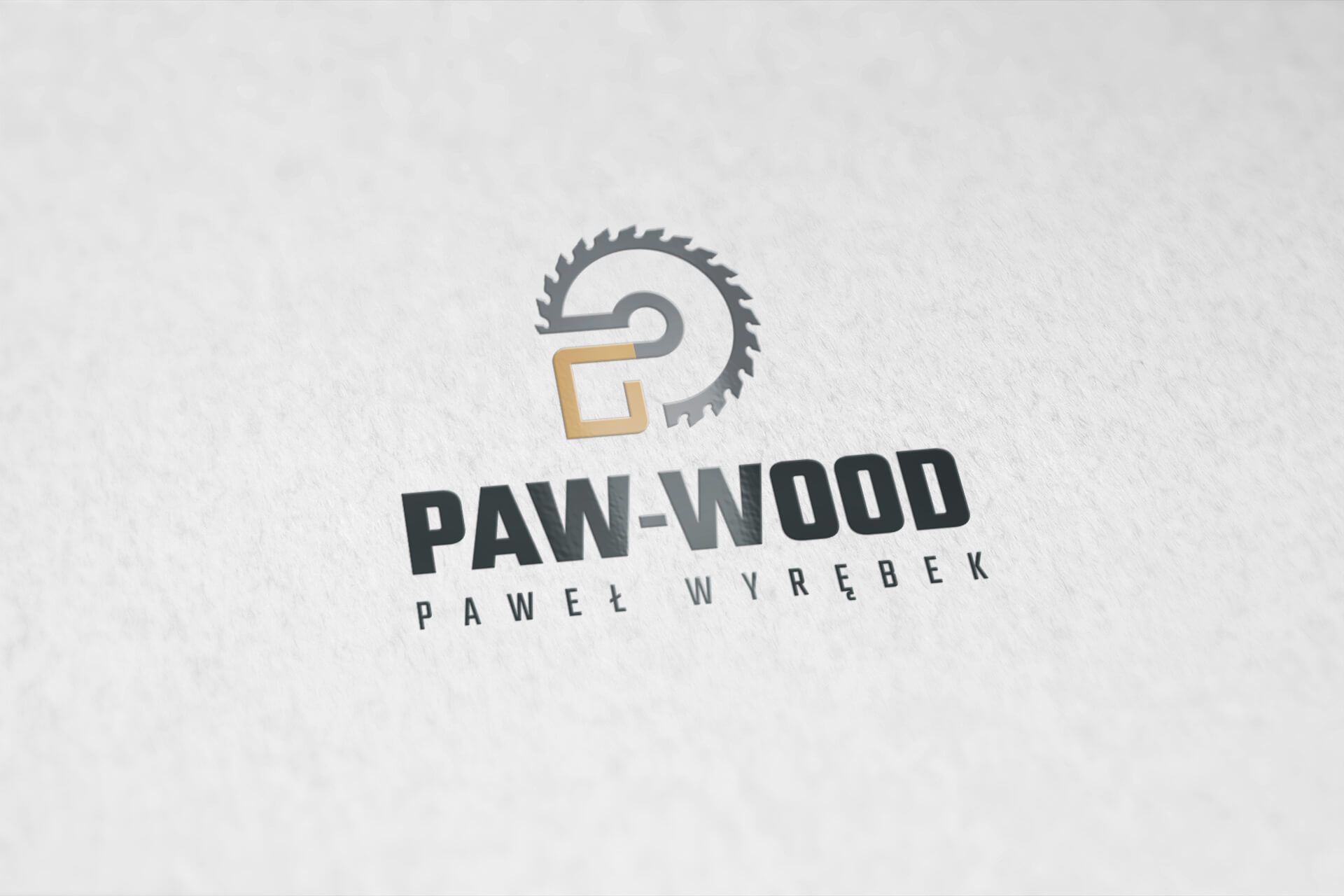 Logo, Paw-Wood - Paweł Wyrębek, Agencja reklamy Prestige,