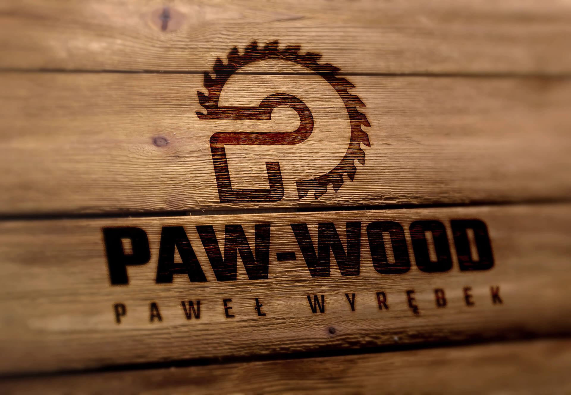 Logo, Paw-Wood - Paweł Wyrębek, Agencja reklamy Prestige,