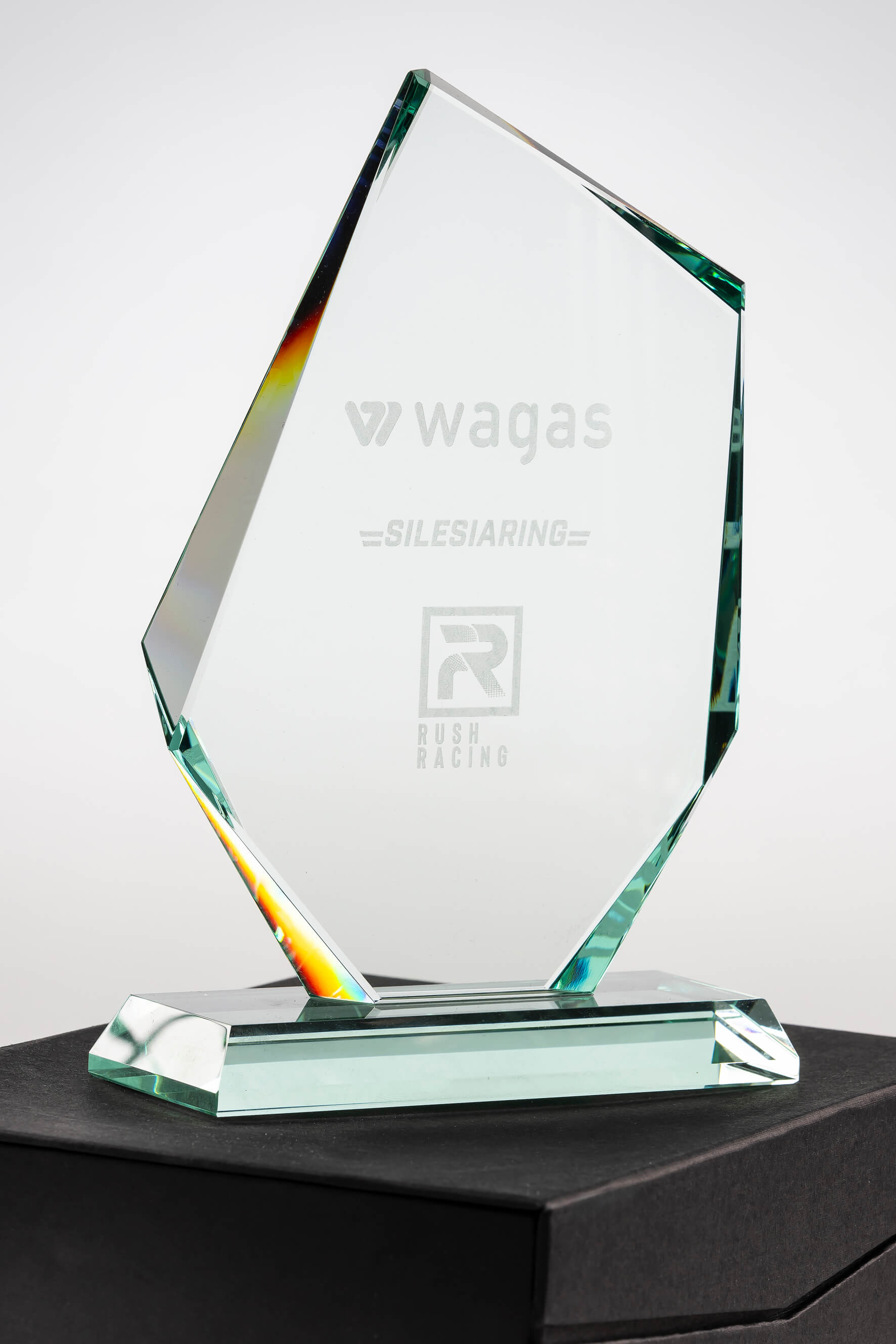 Wagas - trofeum Jewel - transparentny, Agencja Reklamy Prestige, Siedlce